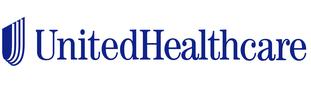 A blue and white logo for united healthcare.