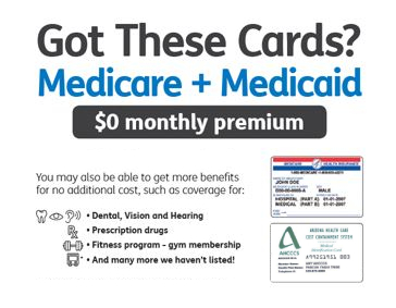 Medicare and medicaid cards are on sale for $ 0 monthly premium.